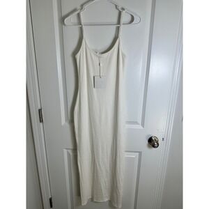 Ribbed Tank Midi Dress Bodycon Sleeveless Casual‎ Summer Dress